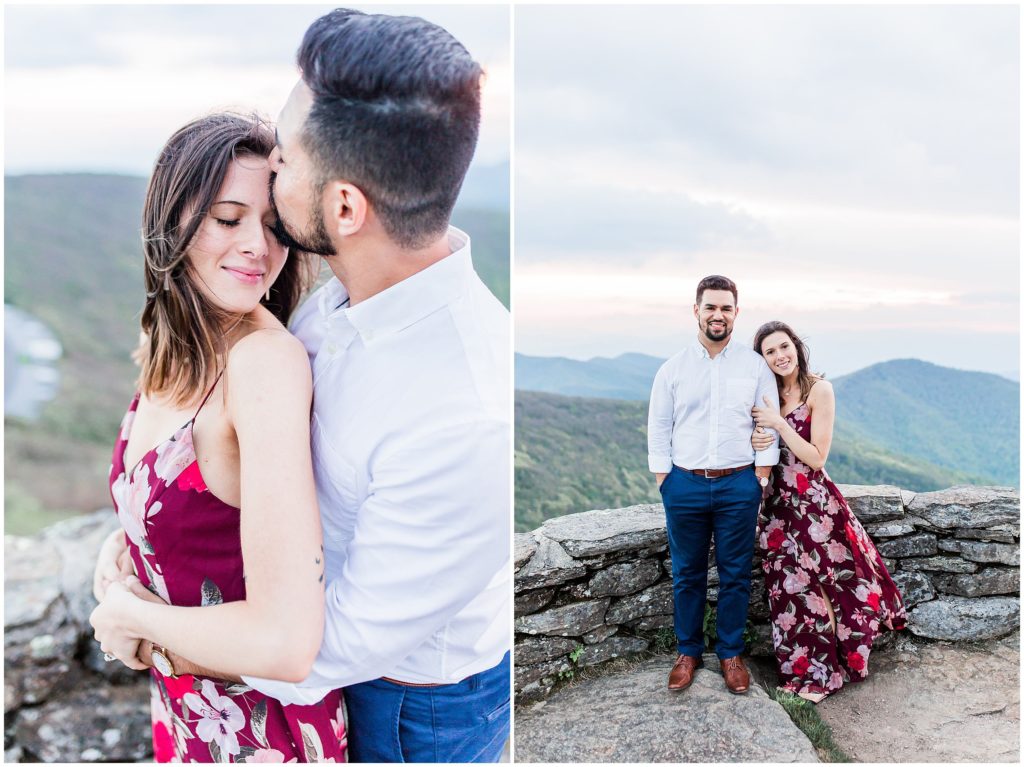 engagement session at craggy gardens in asheville