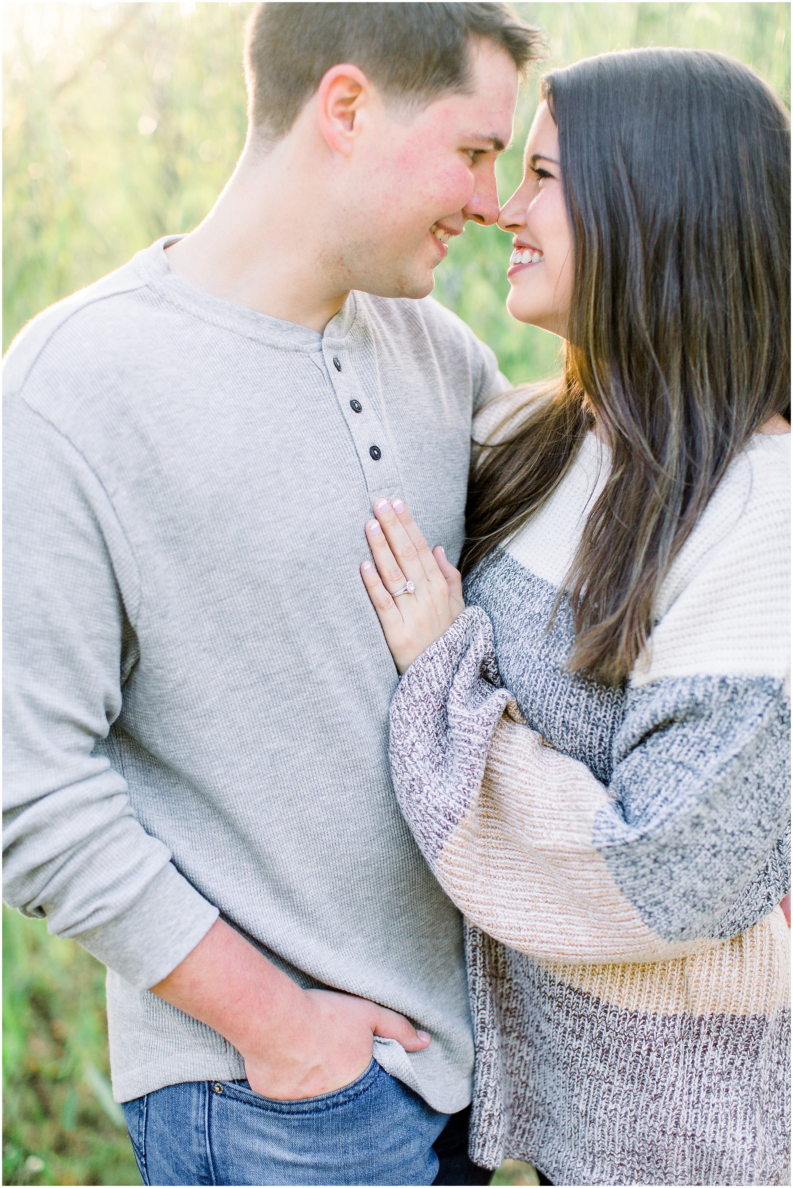charlotte engagement session in freedom park
