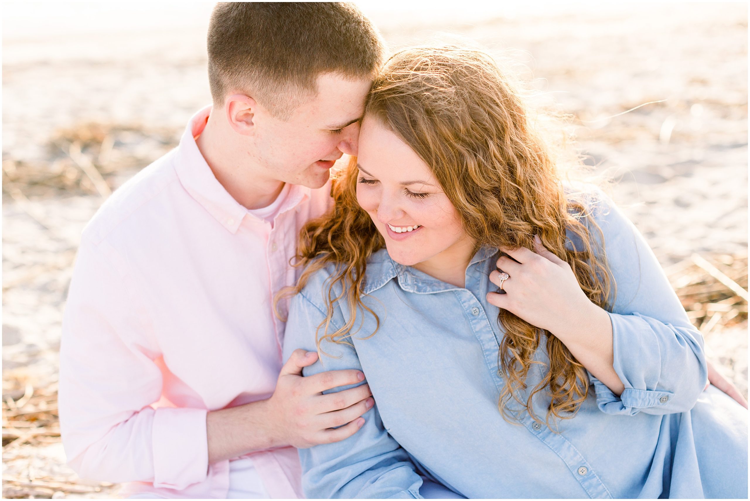 engagement session at folly beach