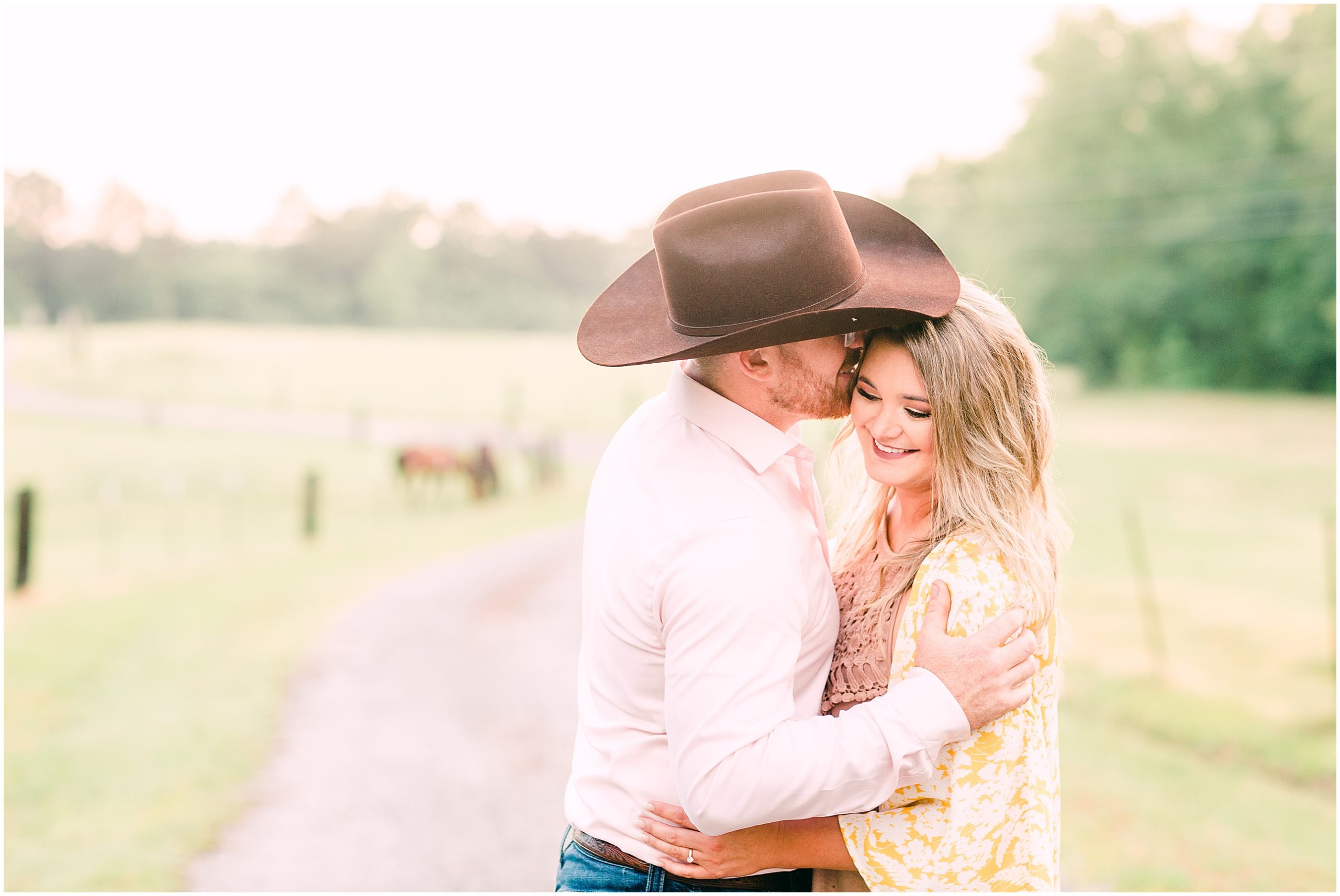 cowboy engagement session in south carolina