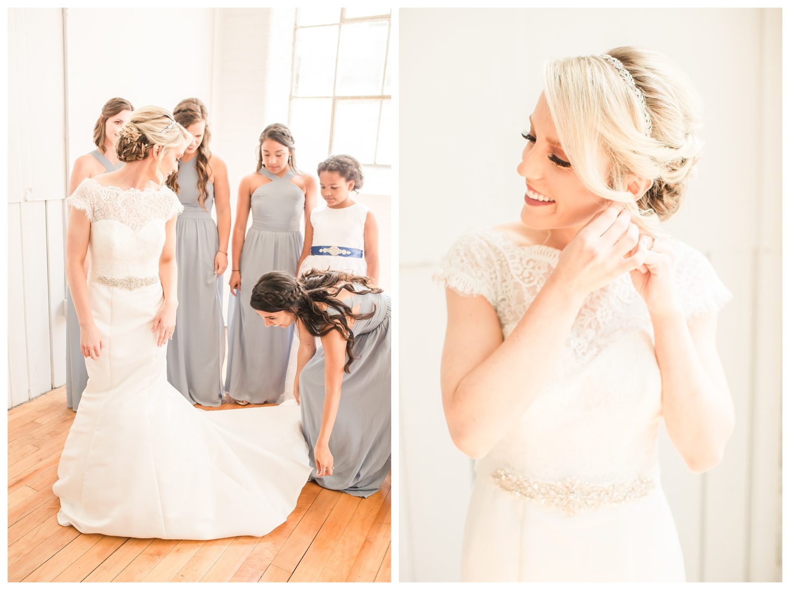 A Slate Blue Wedding at the Southern Bleachery | Yessica Grace Photography