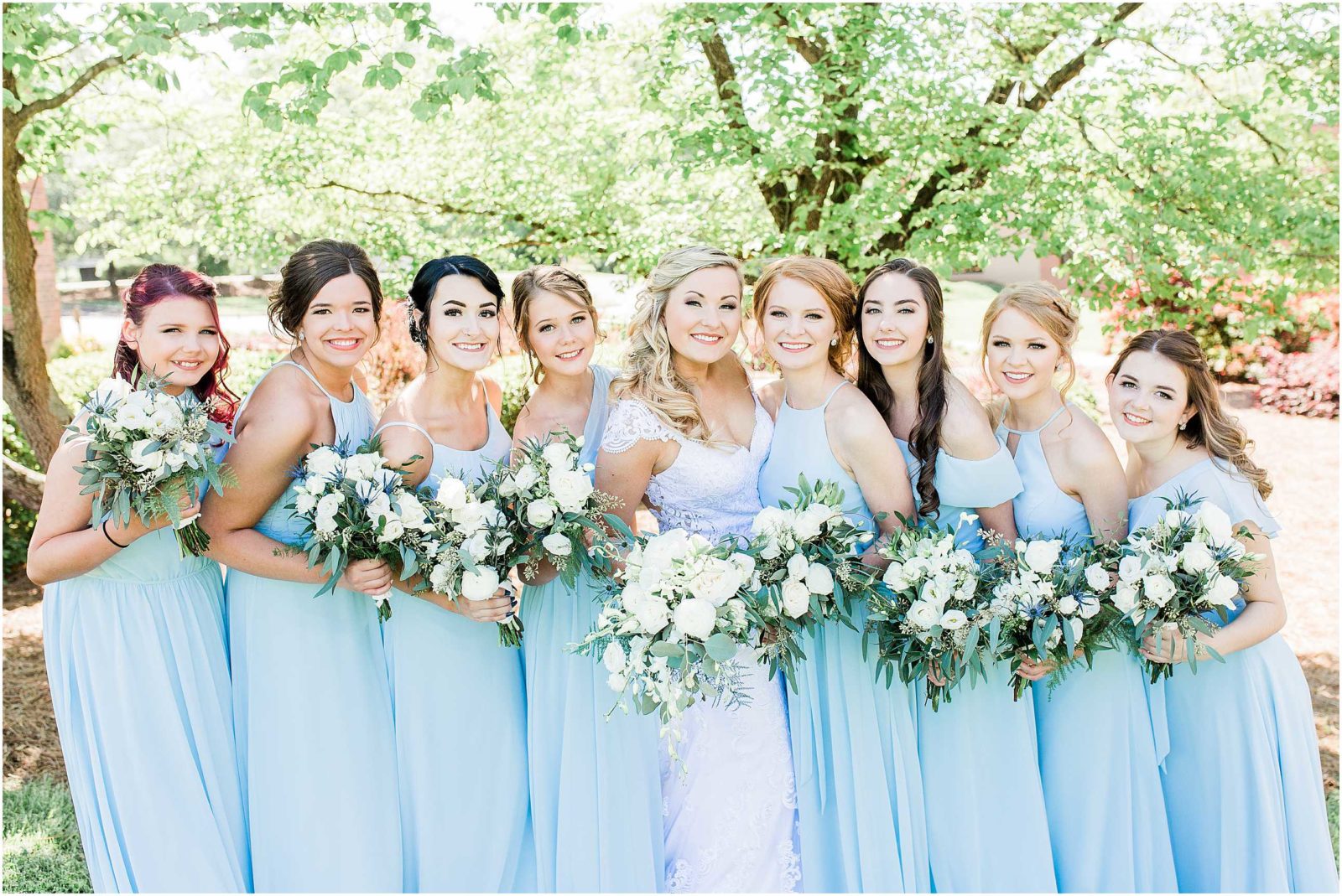 Dreamy Sky Blue Wedding at the Cotton Gin Barn in Monroe | Yessica ...