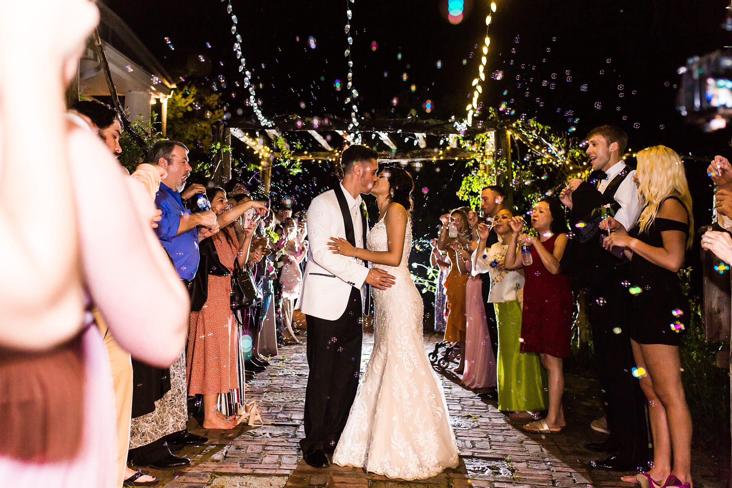 How to photograph a glow stick wedding exit - Nelya